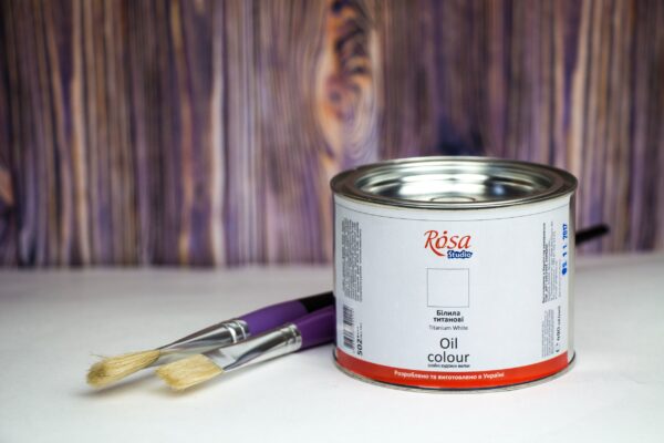 Фарба олійна Білила титанові 490мл ROSA Studio