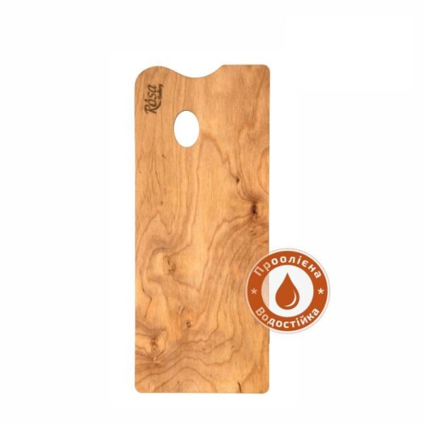 Палітра дерев'яна, під етюдники французького типу, прямокутна, промаслена, ROSA Gallery