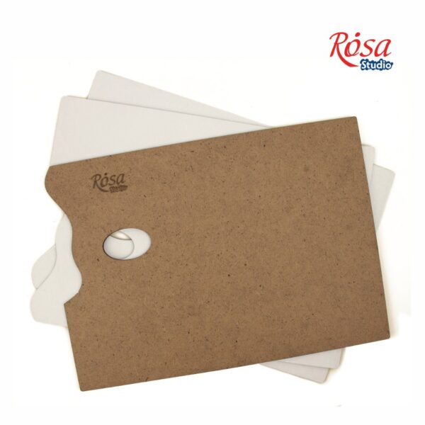 Rectangular wooden palette, primed fibreboard, ROSA Studio