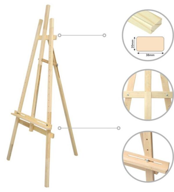 Presentation's easel №40 Lyr, рine 71х80х142см ROSA Studio