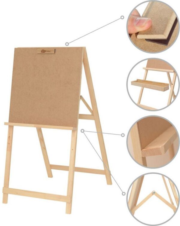 Junior's studio easel, pine, 60х85х115см ROSA Studio