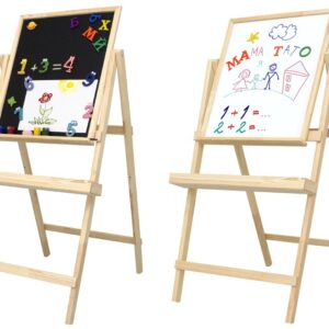 Easel, magnetic (chalk + marker), 40x50cm, pine, ROSA Studio