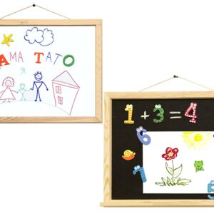 Дошка магнітна (крейда+маркер) 40х50см сосна ROSA Studio