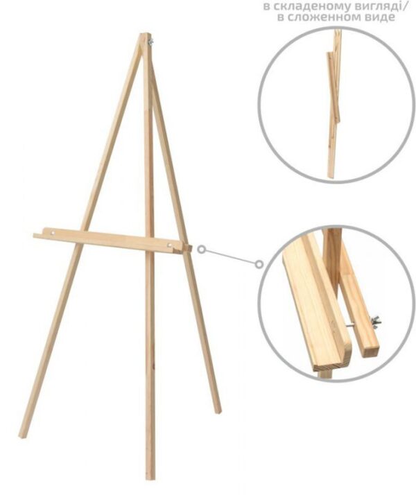 Tripod easel №125, pine, 60х75х125сm ROSA Studio
