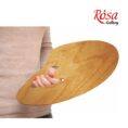 Oval anatomical oiled palette, water-resistant veneer, ROSA Gallery