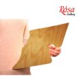 Rectangular anatomical oiled palette, water-resistant veneer, ROSA Gallery