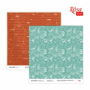 Скрап папір "Recipe book" 30,8 * 30,8см, 200г / м2 ТМ ROSA TALENT