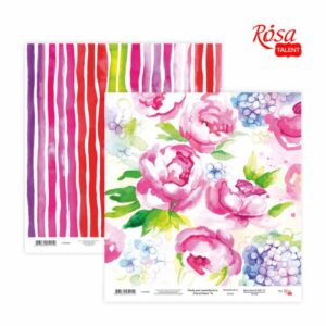 Скрап папір "Floral Poem" 30,48x30,48см, 200г / м2 ТМ ROSA TALENT