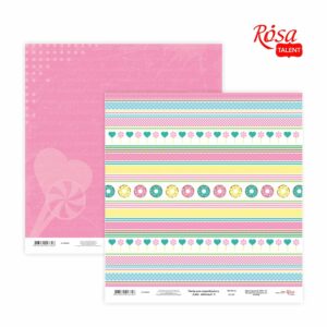 Скрап папір „Cake delicious“ 30,48x30,48см, 200г / м2 ТМ ROSA TALENT
