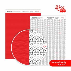Paper for the card double-sided „Be in color“ Matt 21х29,7cm 200g/m2 ROSA TALENT