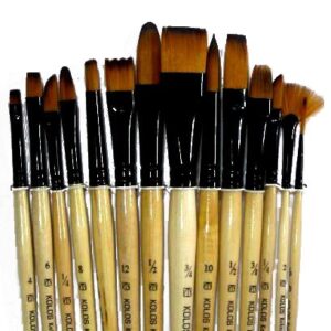 Set of brushes 1115-14 Craftart, Synthetic, 14pc. KOLOS by ROSA