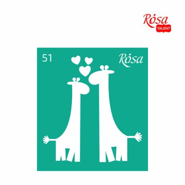 Adhesive Stencil 13x20 cm ROSA TALENT