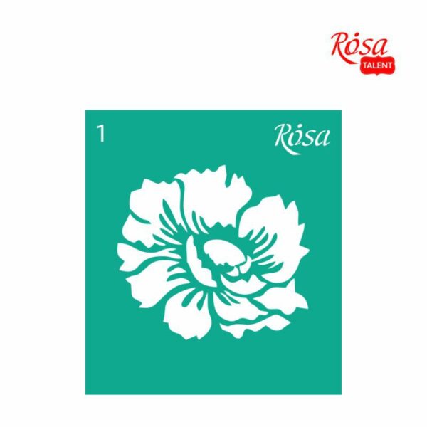 Adhesive Stencil 13x20 cm ROSA TALENT