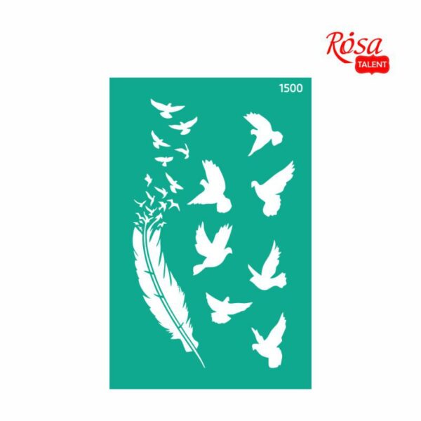 Adhesive Stencil 13x20 cm ROSA TALENT