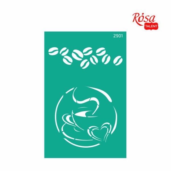 Adhesive Stencil 13x20 cm ROSA TALENT