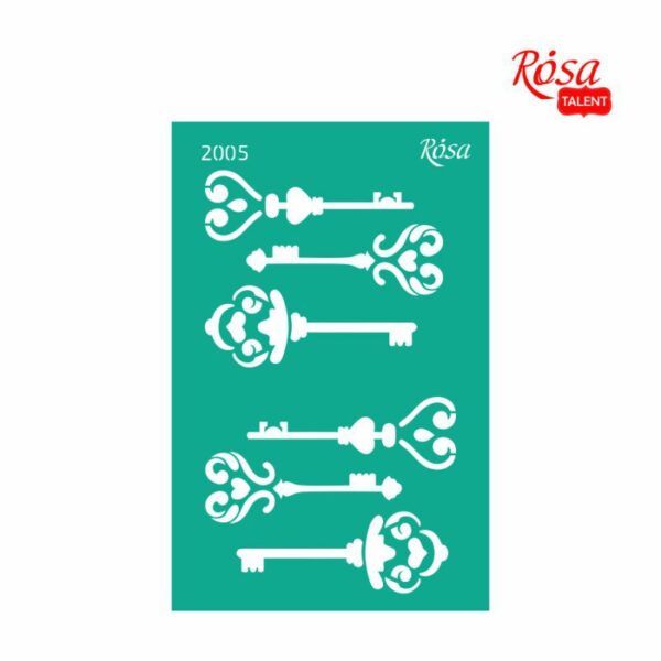 Adhesive Stencil 13x20 cm ROSA TALENT