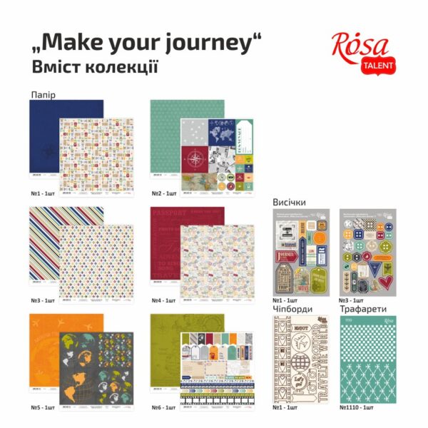 Scrapbooking collection „Cake delicious“ ROSA TALENT