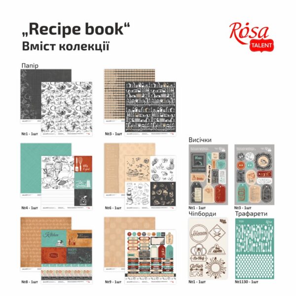 Колекція для скрапбукінгу „Cake delicious“ ROSA TALENT