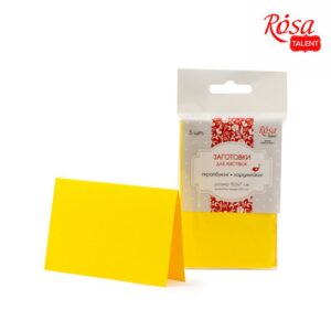 Набір заготовок для листівок 5 шт 10,3*7 см 220г/м2 ROSA TALENT