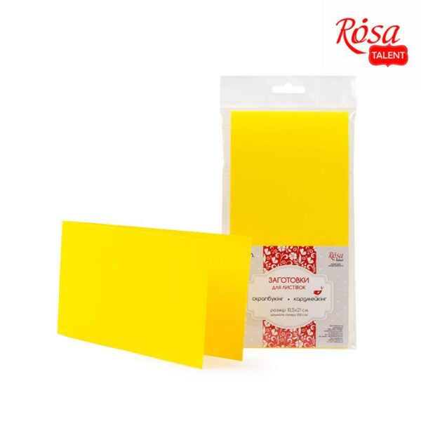 A set of workpieces for leaflets 5 pcs. 10,3 * 7 cm 220 g / m2 ROSA TALENT