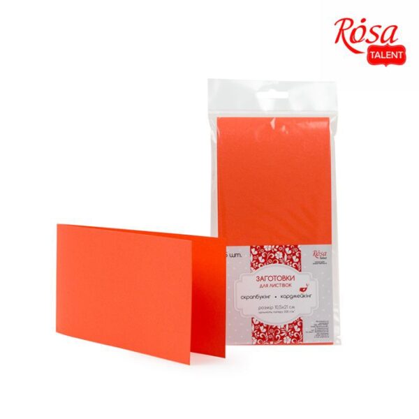 A set of workpieces for leaflets 5 pcs. 10,3 * 7 cm 220 g / m2 ROSA TALENT