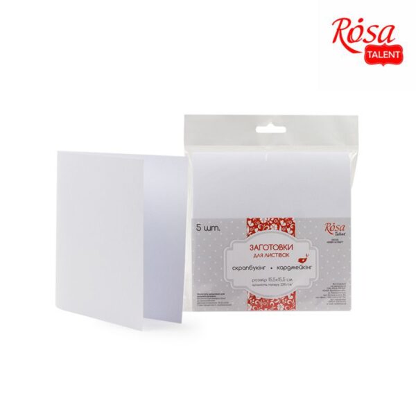 A set of workpieces for leaflets 5 pcs. 10,3 * 7 cm 220 g / m2 ROSA TALENT