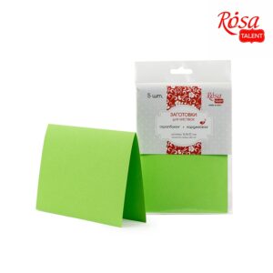 Набір заготовок для листівок 5 шт 16,8х12 см 220г/м2 ROSA TALENT