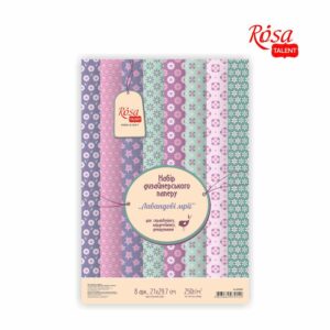 Набір дизайнерського паперу „Love story“ 21х29,7см 250г/м2 ROSA TALENT