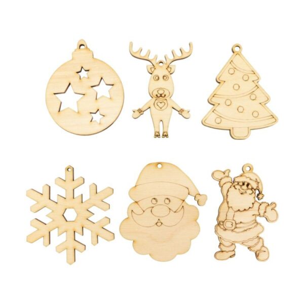 Заготовка „Шишка“ фанера 6,7х8,0 см 4 шт. ROSA TALENT