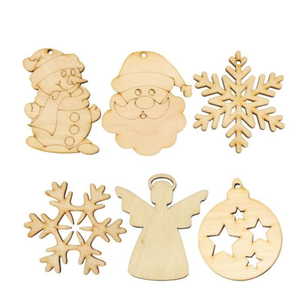 Заготовка „Шишка“ фанера 6,7х8,0 см 4 шт. ROSA TALENT