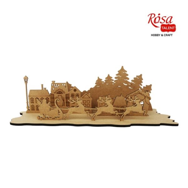 Набір заготовок „Новорічні“ фанера 6 шт. ROSA TALENT