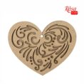 Заготовка Серце ДВП 10х10,4 см 4 шт. ROSA TALENT