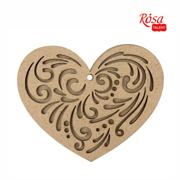 Заготовка Серце ДВП 10х10,4 см 4 шт. ROSA TALENT