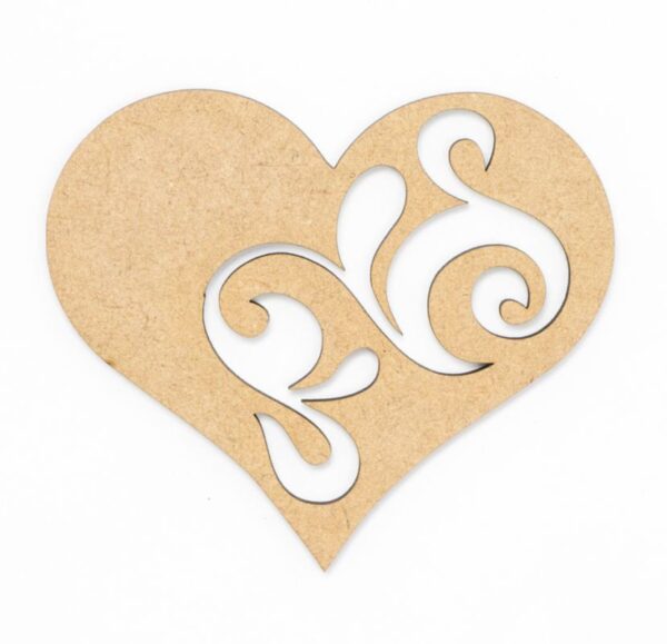 Заготовка Серце ДВП 10х10,4 см 4 шт. ROSA TALENT