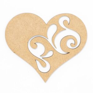 Preparation Heart of the fiberboard 10x10.4 cm 4 pc. ROSA TALENT