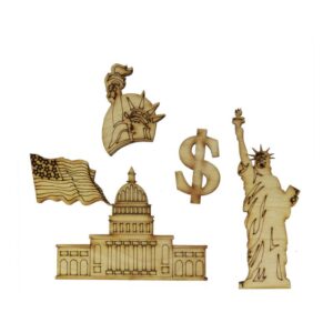 Butterfly blank, plywood 6 pcs. ROSA TALENT