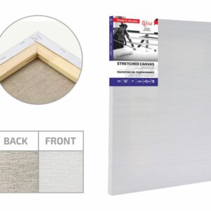 Stretched Canvas, extra fine grain, oil emulsive prime, linen ROSA