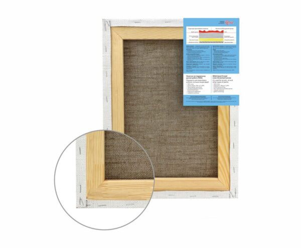 Stretched Canvas, large grain, oil emulsive prime, linen ROSA