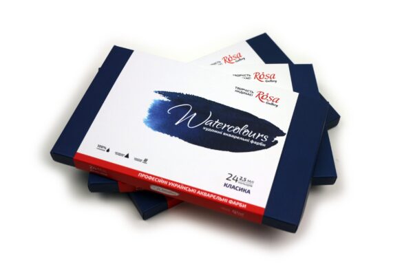 Набір акварельних фарб "Класика" 12 кольорів ROSA Gallery