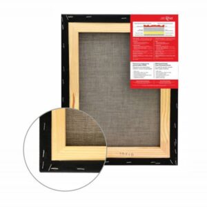 Stretched Canvas, extra fine grain, acrylic prime, linen ROSA