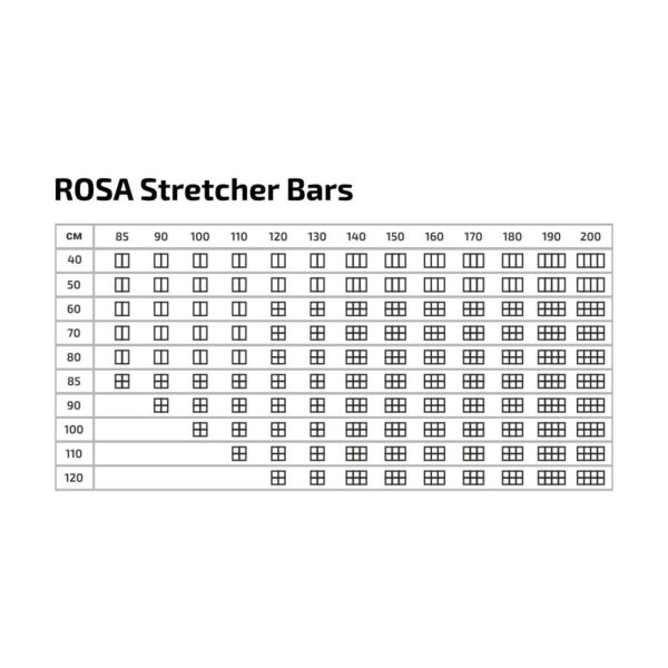 Полотно на підрамнику, Середнє зерно, олійний грунт, льон ROSA