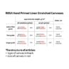 Stretched Canvas, fine grain, oil emulsive prime, linen ROSA