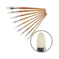Bristle Fan Brushes, 6007, Long Handle, KOLOS by ROSA