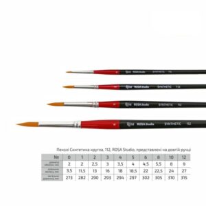 Synthetic Round Brush, 111, Short Handle, ROSA Studio