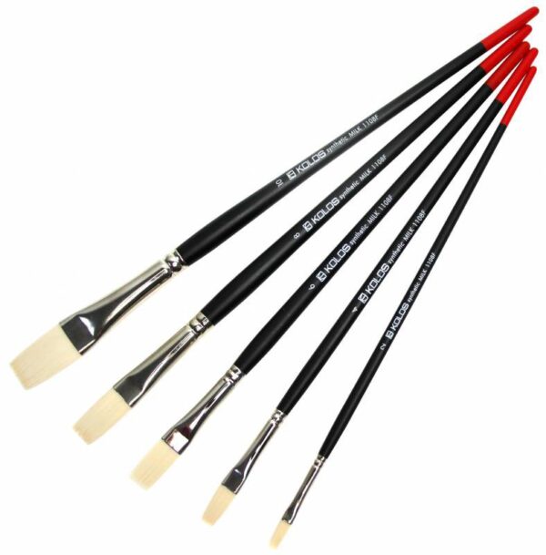 Synthetic Oval, Milk 1108FR, Long Handle, KOLOS by ROSA