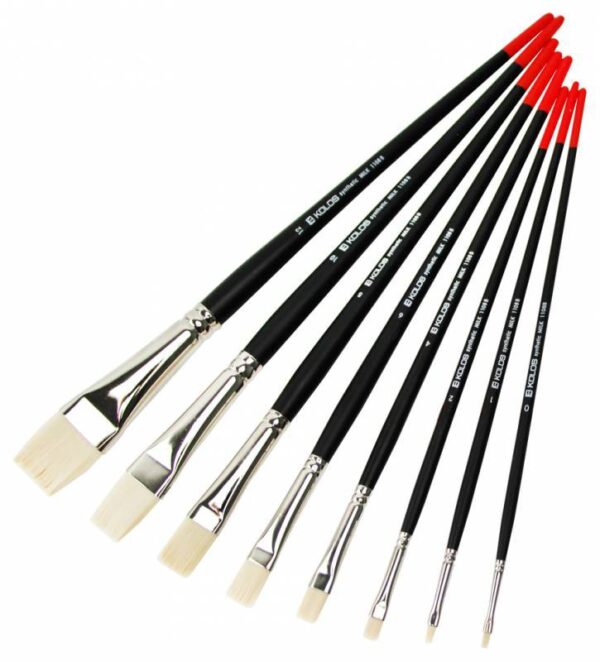 Синтетика овальна, Milk 1108FR, д.р. пензель KOLOS by ROSA