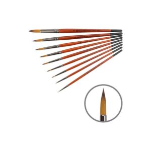 Synthetic Oval, Carrot 1097FR, Short Handle, KOLOS by ROSA