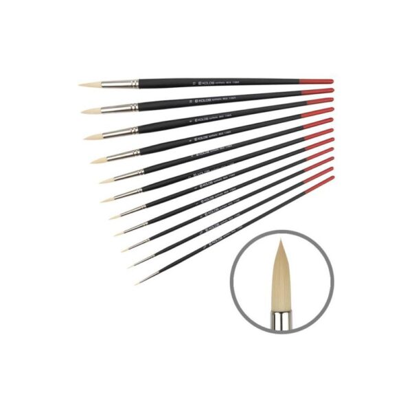 Синтетика овальна, Milk 1108FR, д.р. пензель KOLOS by ROSA