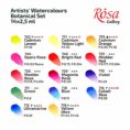 Набір акварельних фарб "Класика" 12 кольорів ROSA Gallery