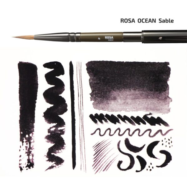 Соболь круглий TRAVEL BRUSH OCEAN 168 к.р. пензель ROSA